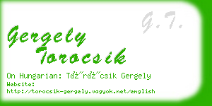 gergely torocsik business card